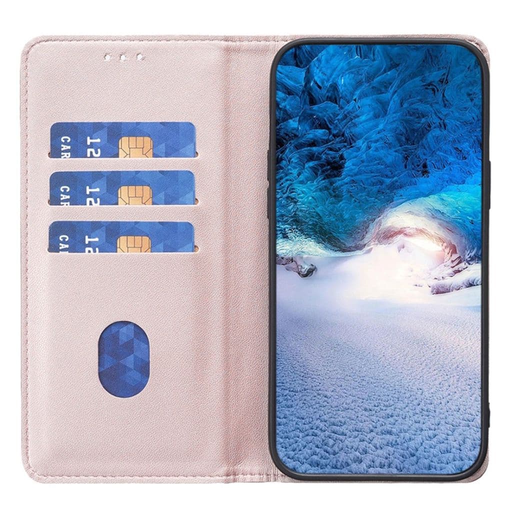 iPhone 13 Pro Max Plånboksfodral Korthållare Stativ – Roséguld - Bild 2
