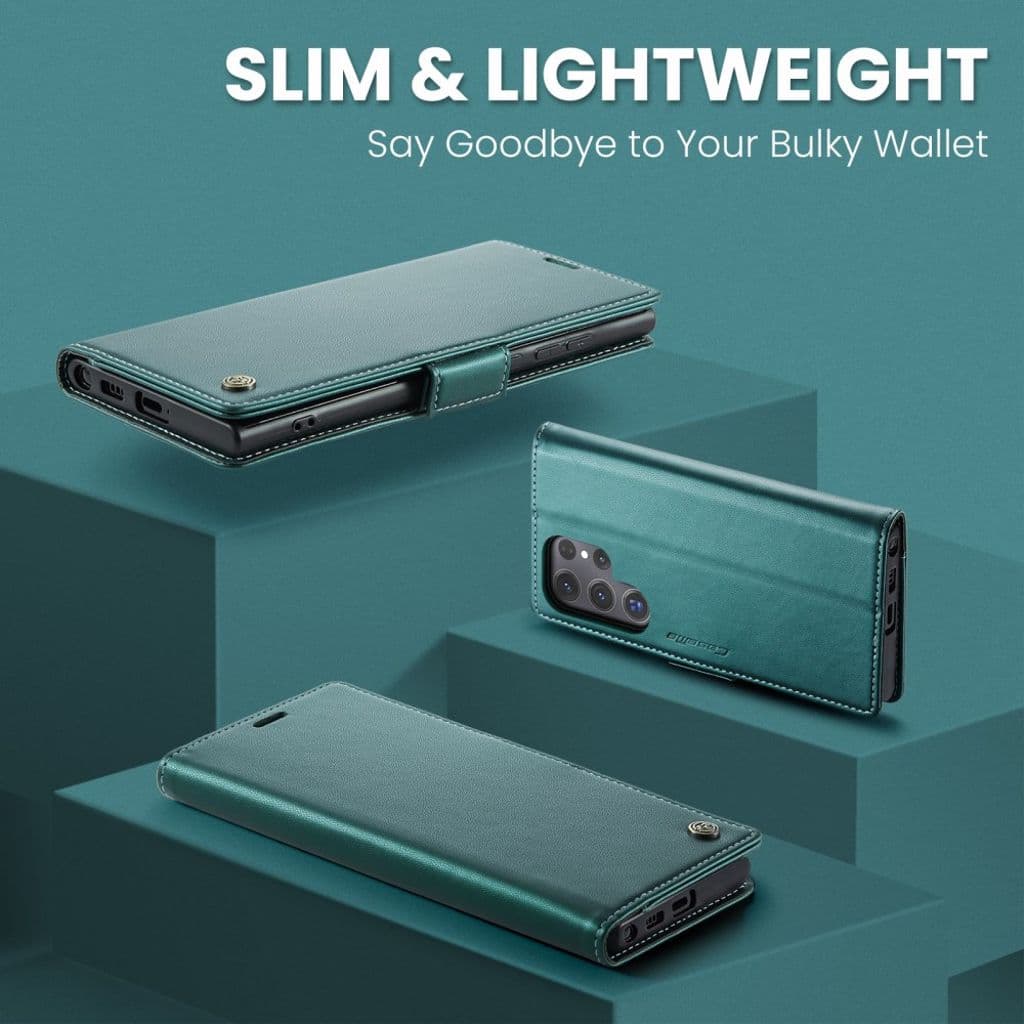 CASEME Samsung Galaxy S25 Ultra Plånboksfodral - Grön - Bild 9