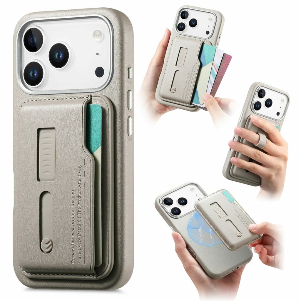 iPhone 18 Pro Max/17 Pro Max MagSafe Skal Plånbok - Grå