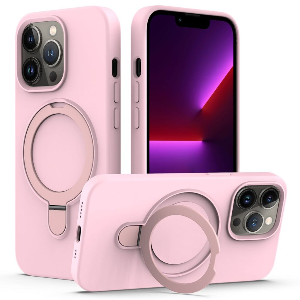 iPhone 13 Pro Skal med stativ MagSafe - Rosa
