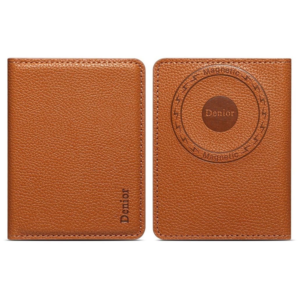 DENIOR MagSafe Plånboksfodral - Brun