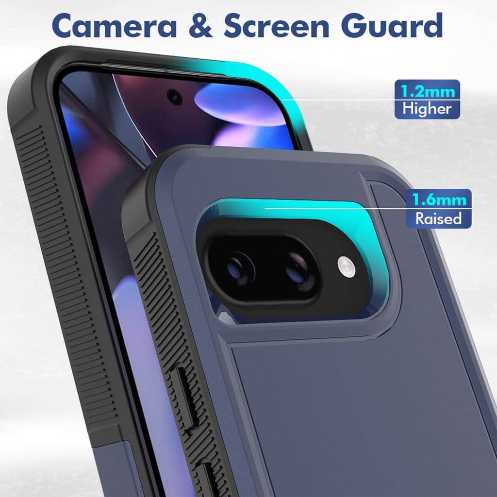 Google Pixel 9a Stötsäkert Skal - Mörkblå - Bild 3