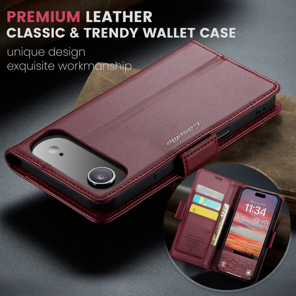 CASEME iPhone Air Fodral med Kortfack - Röd - Bild 8