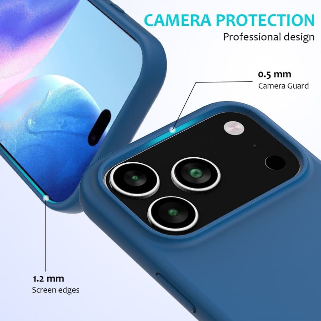 iPhone 17 Pro Max Silikonskal - Blå - Bild 2