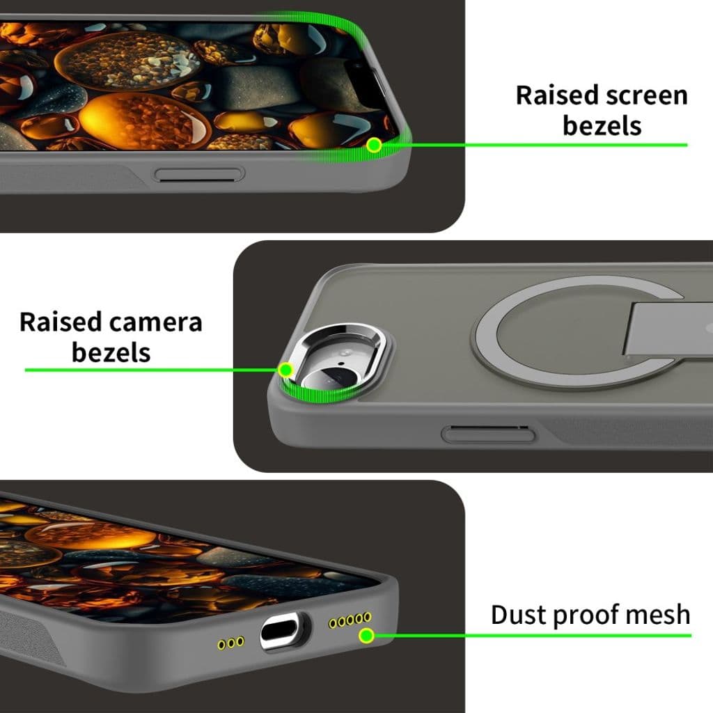 iPhone 16e Skal MagSafe-kompatibel Stativ – Guld - Bild 6
