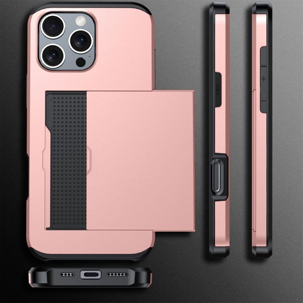 iPhone 16 Pro Skal med kortplats - Roséguld - Bild 10