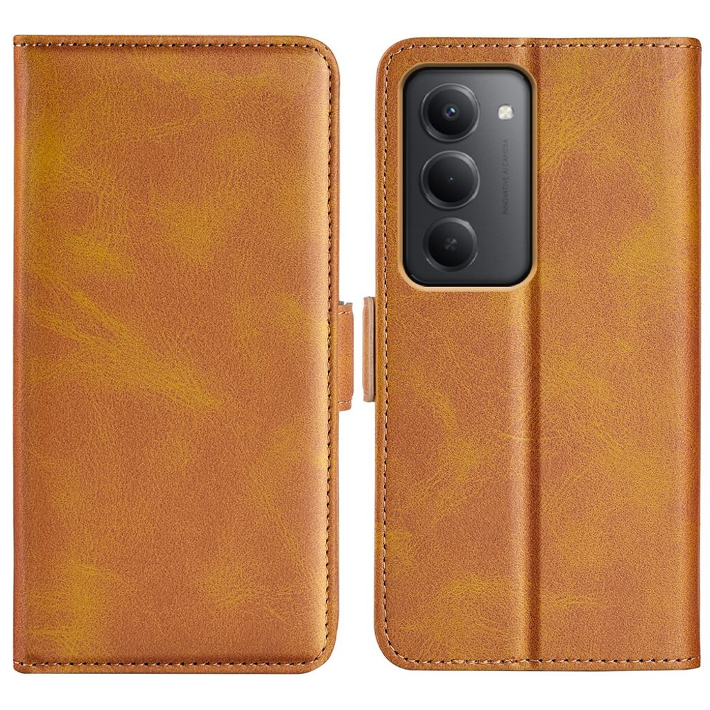 Xiaomi Redmi 15 Plånboksfodral med kalvstruktur – Gul