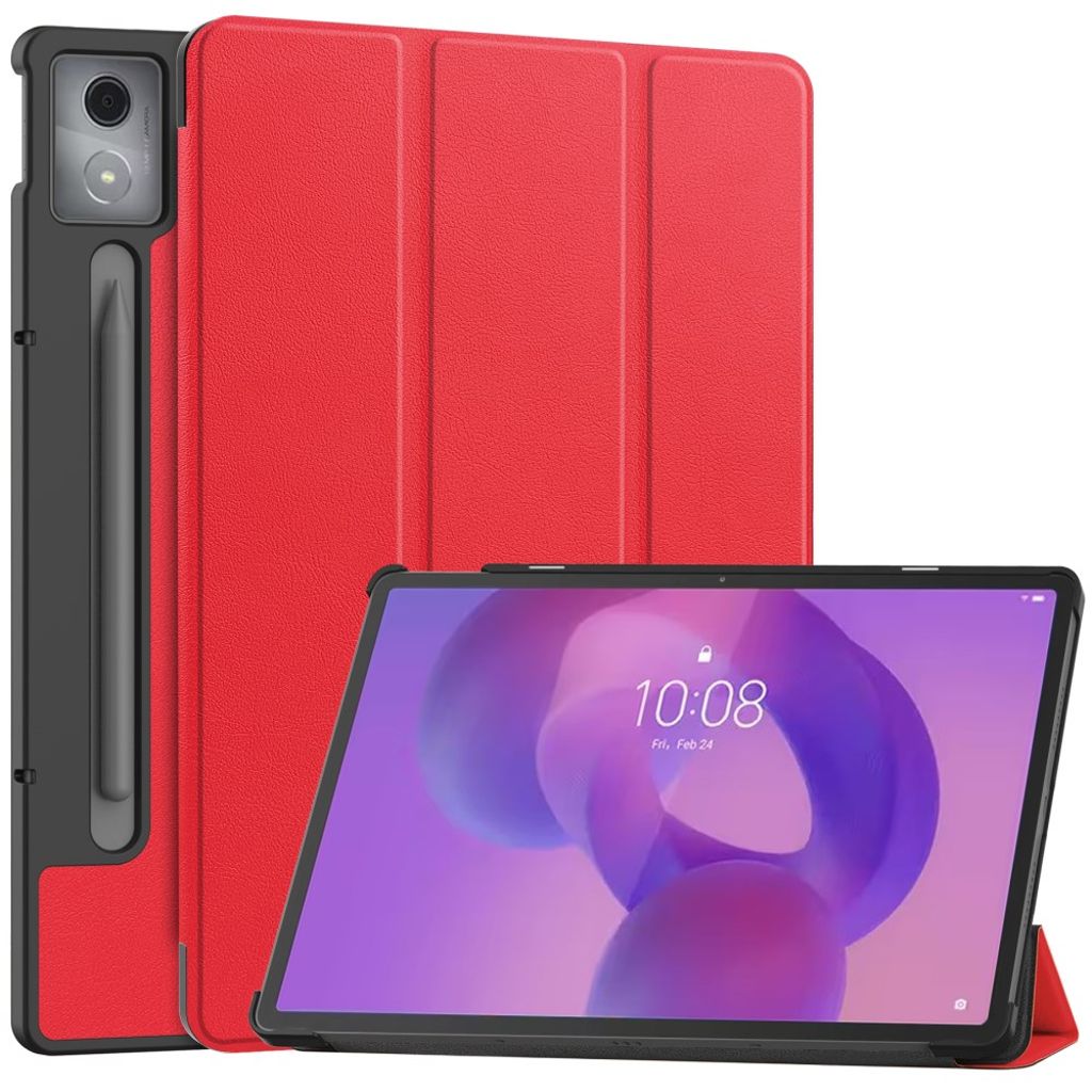 Lenovo Idea Tab Pro Fodral med stativ - röd