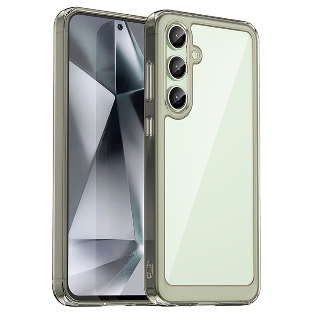 Samsung Galaxy S24 FE Skal - Genomskinlig/Grå