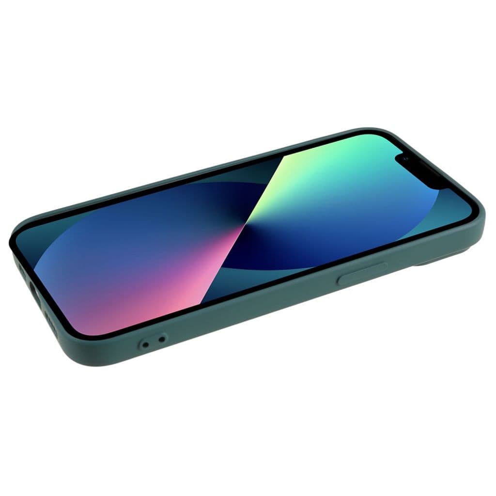 iPhone 13 mini Skal TPU Fiberfodring – Militärgrön - Bild 5