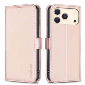Plånboksfodral med magnetlås iPhone 18 Pro/17 Pro - Rosa