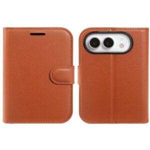 iPhone Duo Plånboksfodral i PU-läder - Brun