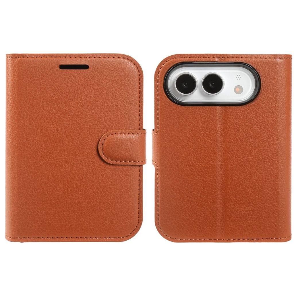 iPhone Duo Plånboksfodral i PU-läder - Brun