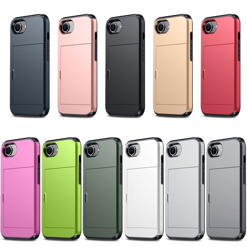 iPhone 16e Skal med Kortfack - Mörkgrön - Bild 10
