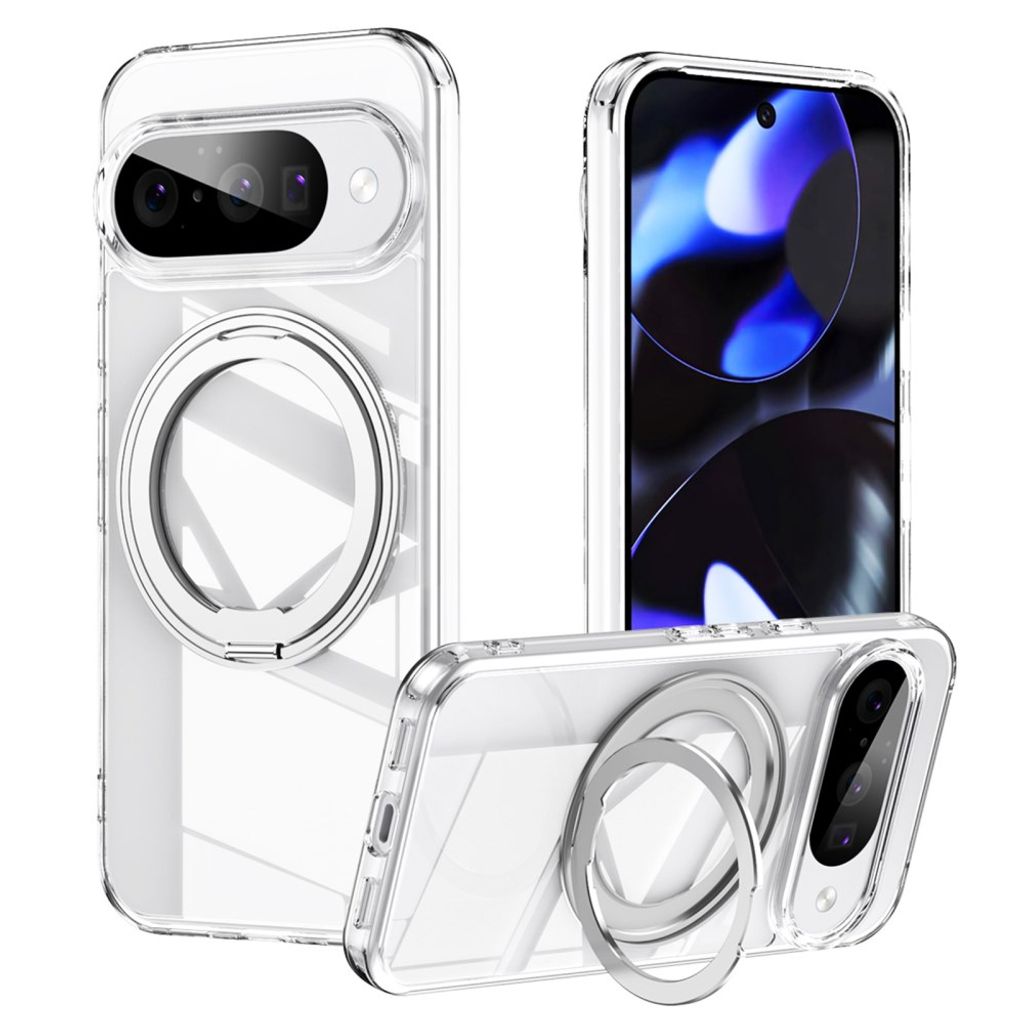 Google Pixel 11/11 Pro MagSafe Skal med ringställ - Transparent