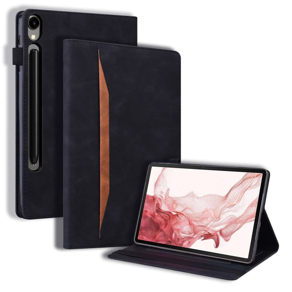 Samsung Galaxy Tab S10 FE Plus Plånboksfodral - Svart