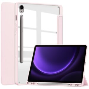 Samsung Galaxy Tab S10 FE/S9 FE Fodral med ställ och pennfack - Rosa