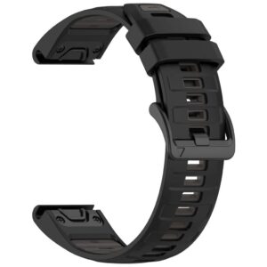 Garmin Fenix 8/Fenix E/Quatix 7 Pro m.fl. Klockarmband – Svart/Grå
