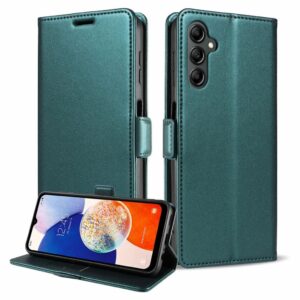 Samsung Galaxy A37 5G Plånboksfodral med RFID-skydd - Mörkgrön