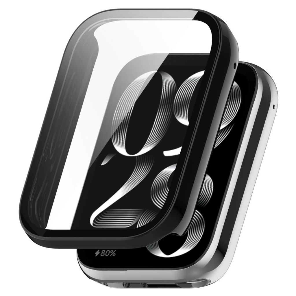 Xiaomi Smart Band 10 Pro Skal med skärmskydd i härdat glas - Svart