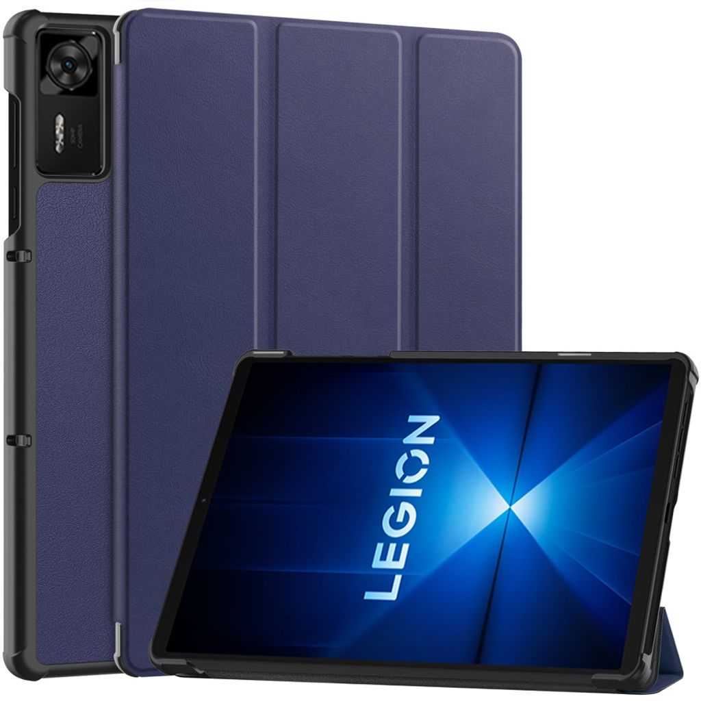 Lenovo Legion Y700 Gen 4 Fodral med ställ i PU-läder - Blå
