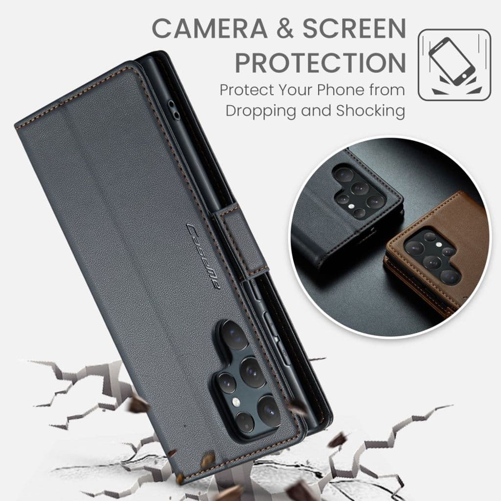 CASEME Samsung Galaxy S25 Ultra Plånboksfodral - Svart - Bild 8