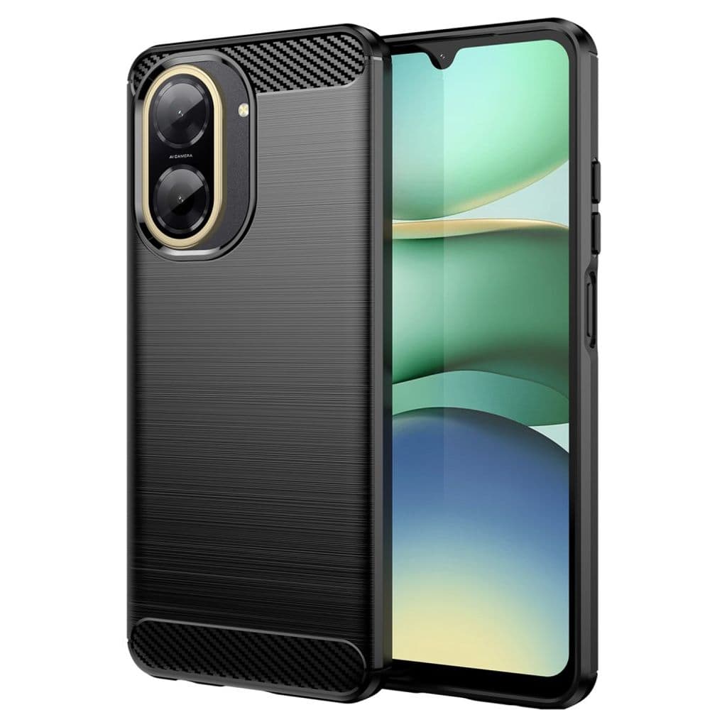 Xiaomi Redmi A5 4G skal stötsäker – kolfibertextur borstad svart