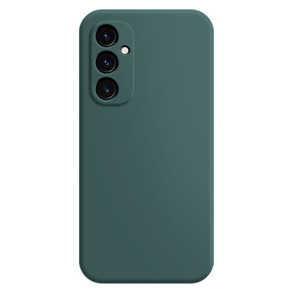Galaxy A35 5G TPU-fodral stötdämpande med rakkant – Svartgrön