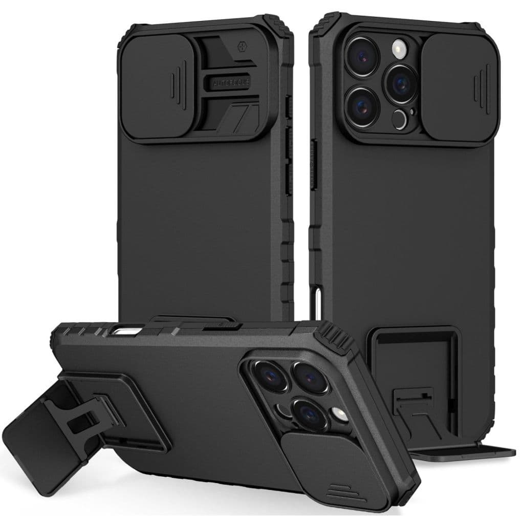 iPhone 16 Pro Max Skal med kameraskydd - Svart