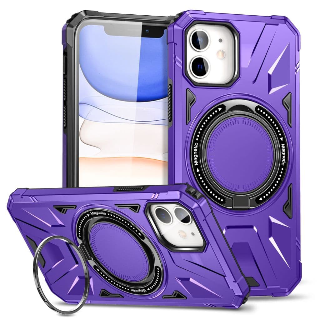 iPhone 11 Skal med Stativ - Lila