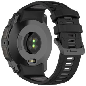 Garmin Instinct 3 50mm Silikonarmband - Svart/Grå