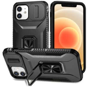 iPhone 12 / 12 Pro Skal med Stativ - Svart
