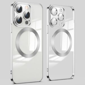 iPhone 14 Pro MagSafe Skal med Linsskydd - Silver