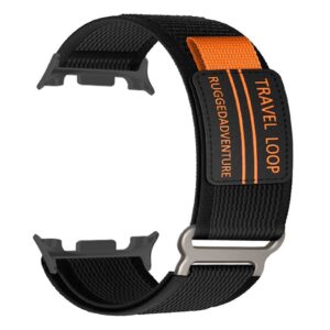 Samsung Galaxy Watch8/8 Classic Nylon Armband - Svart