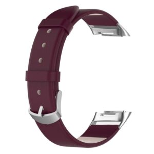 Fitbit Charge 6/5 Klockarmband i läder - Röd