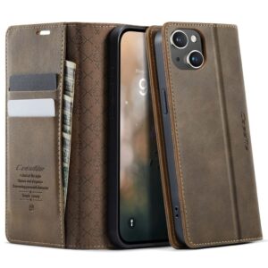 CASEME iPhone 13 mini Plånboksfodral RFID-blockerande – Brun