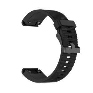 Silikon-armband till Garmin Fenix 5S - Svart