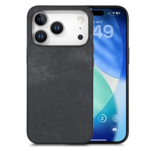 iPhone 18 Pro Max/17 Pro Max Skal i PU-läder - Svart