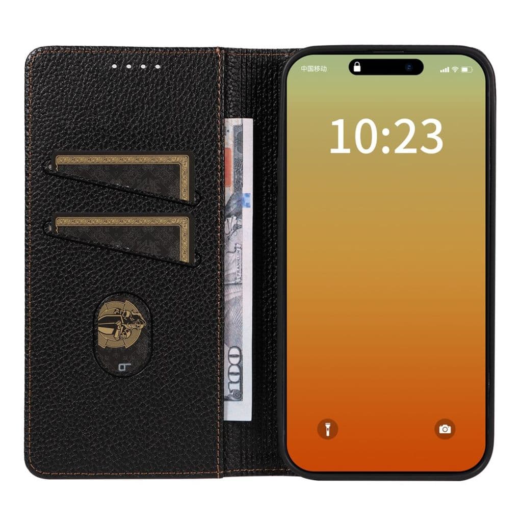 iPhone 14 Pro Max Plånboksfodral RFID-blockerande – Svart - Bild 2