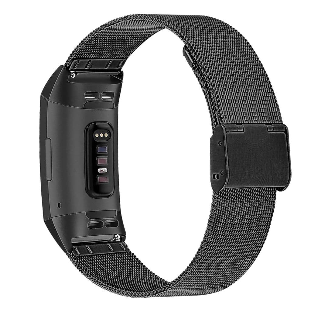 Fitbit Charge 6/5 Klockarmband i rostfritt stål - Svart