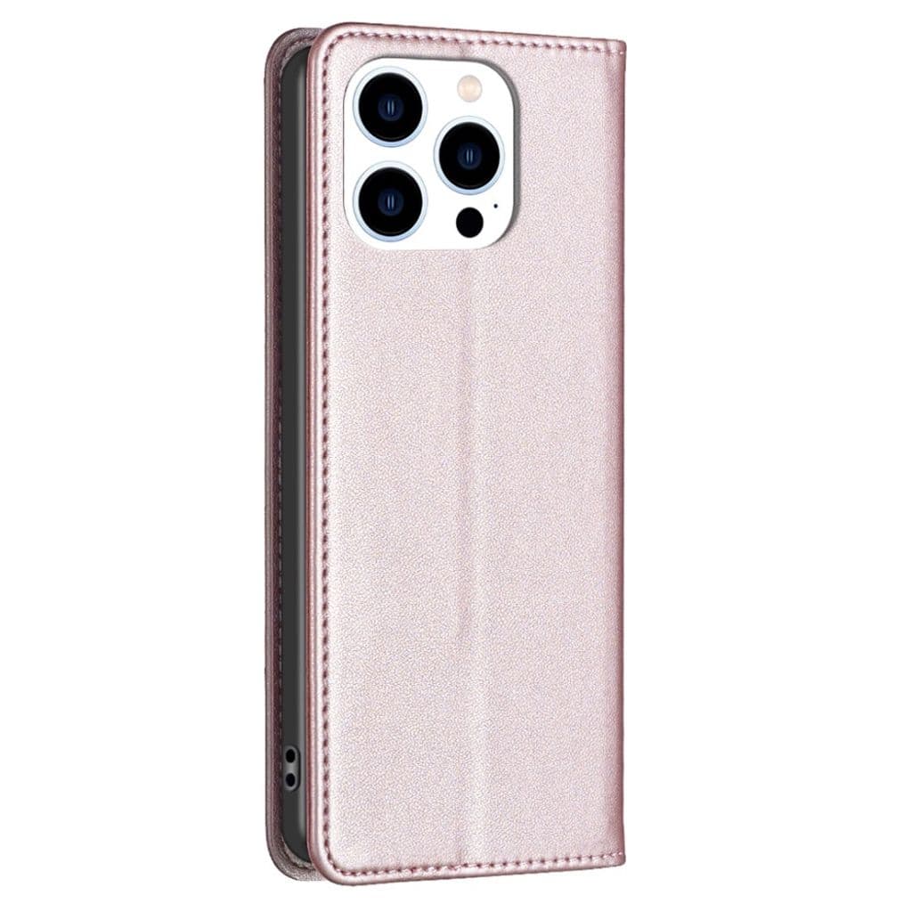 iPhone 13 Pro Max Plånboksfodral Korthållare Stativ – Roséguld - Bild 11