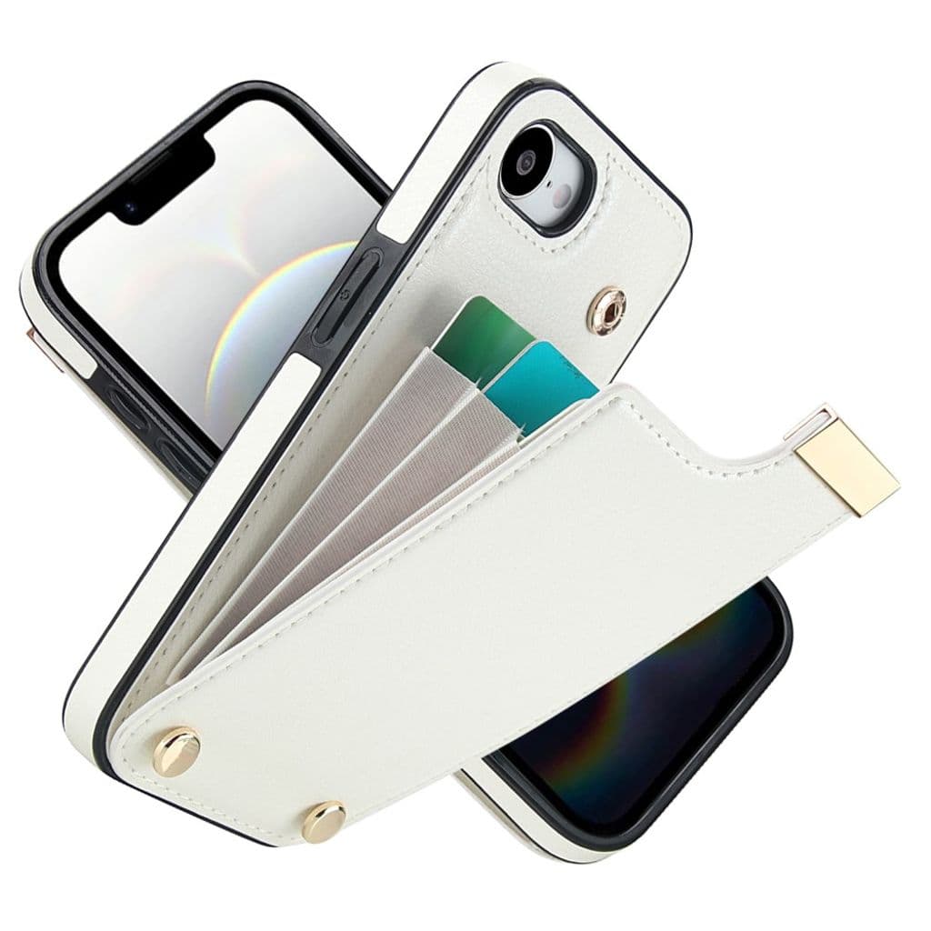 iPhone 16e Skal med Korthållare - Vit - Bild 2