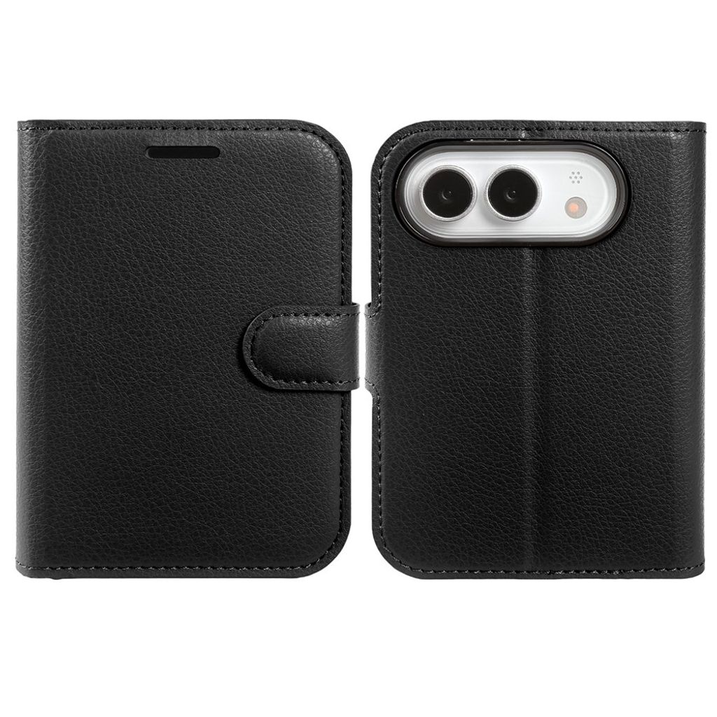 iPhone Duo Plånboksfodral i PU-läder - Svart