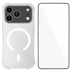 iPhone 18 Pro Max MagSafe Skal med skärmskydd - Transparent