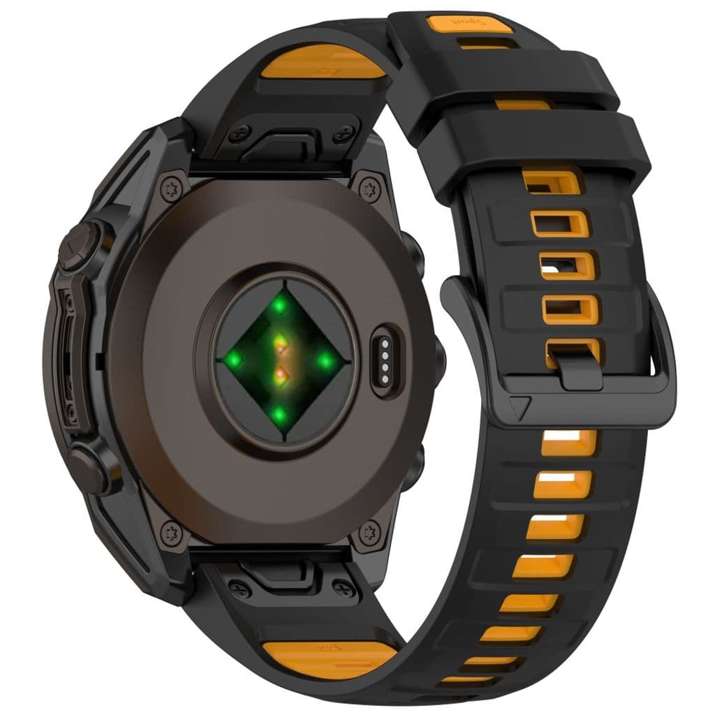 Garmin Fenix 8 43mm etc. Klockarmband - Svart, Orange