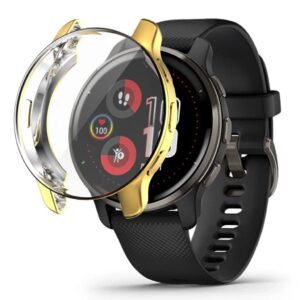 Garmin Venu 2 Plus Skal med Skärmskydd - Guld