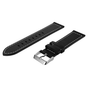 Samsung Gear S3 Classic/Frontier m.fl. Läderarmband - Svart