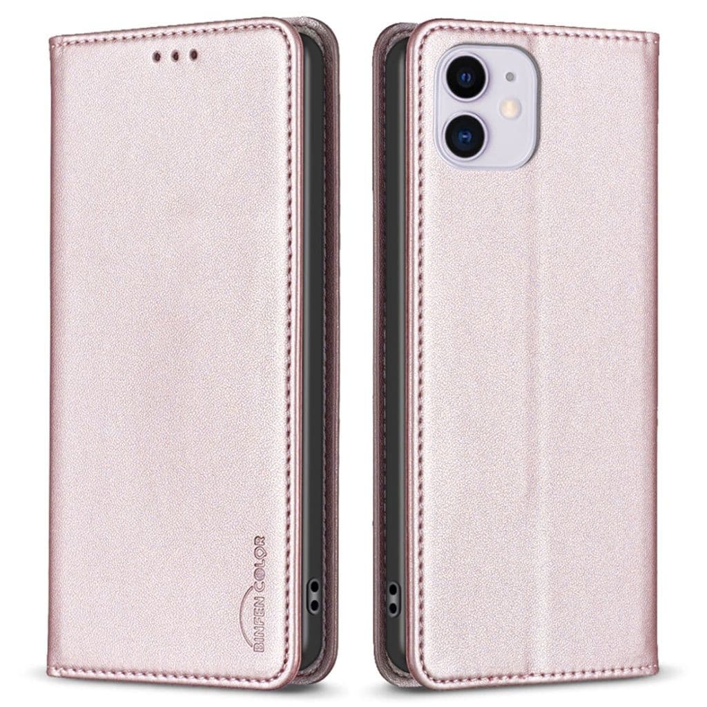 BINFEN COLOR iPhone 11 Fodral med Stativ - Roséguld