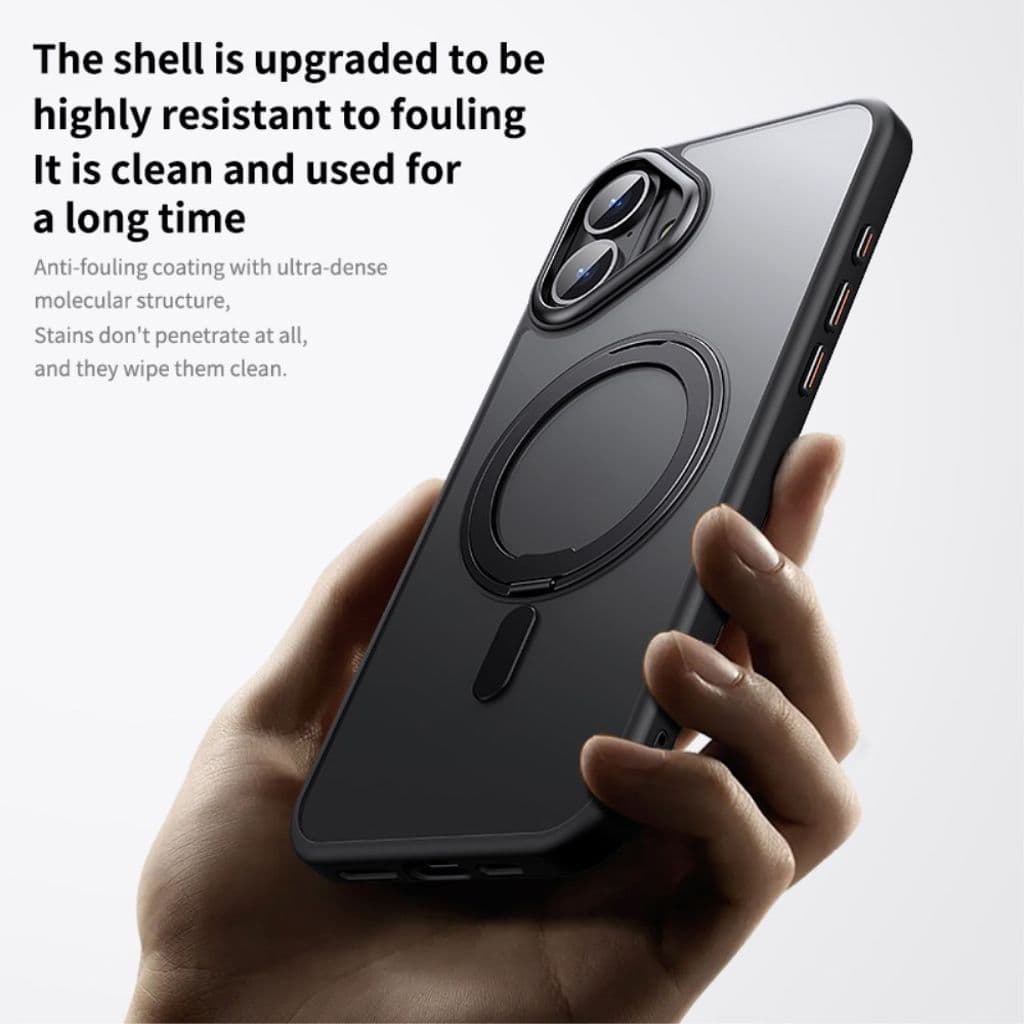 iPhone 16 Plus Skal med stativ - Svart - Bild 3