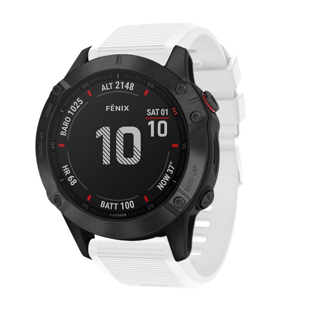 Garmin Fenix 7X/6X/5X etc. Klockarmband med Metallspänne - Vit - Bild 2